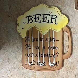 Beer cave wall signs